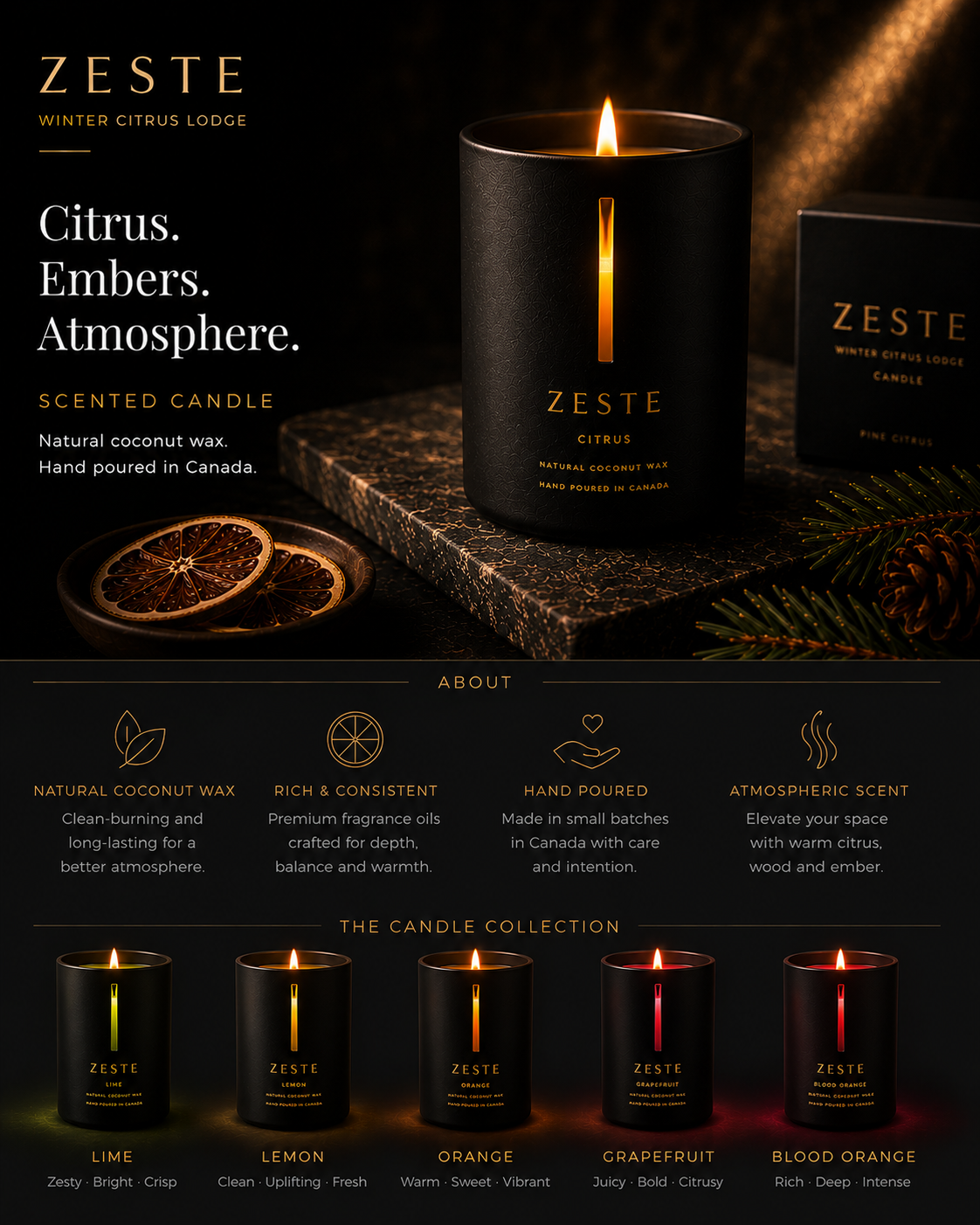 ZESTE citrus candles