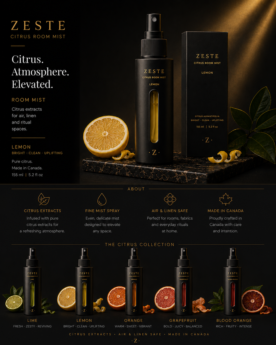 ZESTE citrus room mist