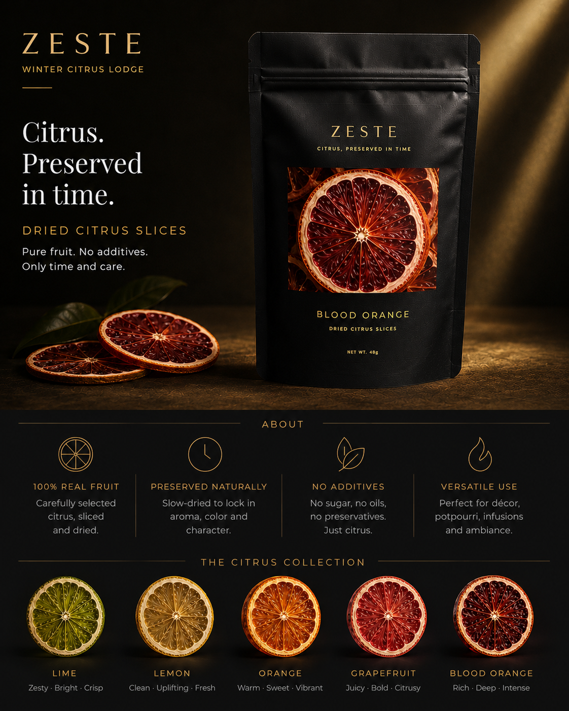 ZESTE dried citrus slices